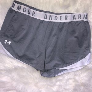 Grey under armour shorts